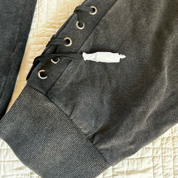 Blanc Noir Sweatpants. Braided sides. Unique! - Picture 7 of 10